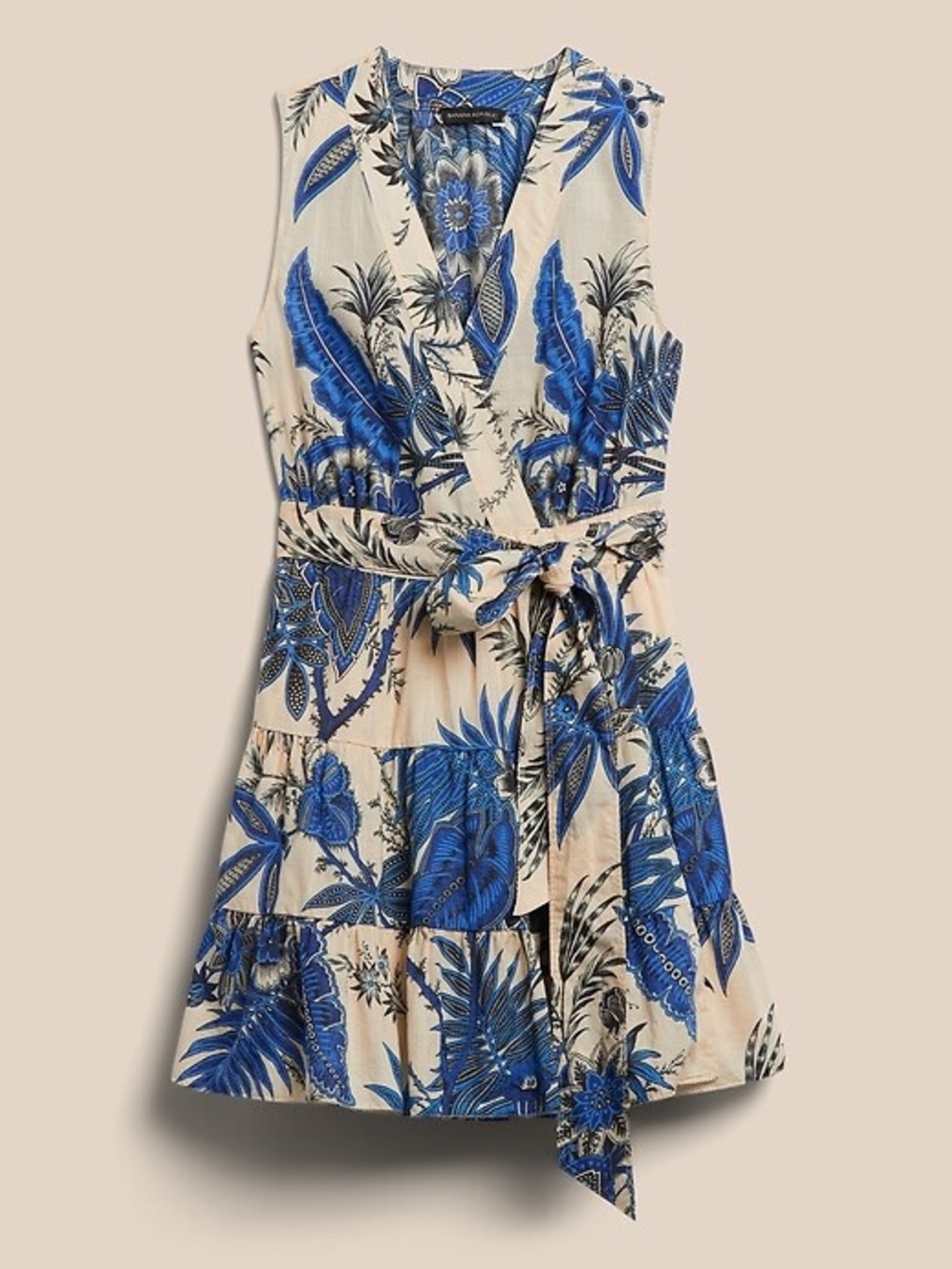 Banana Republic Stampa Wrap Mini Dress